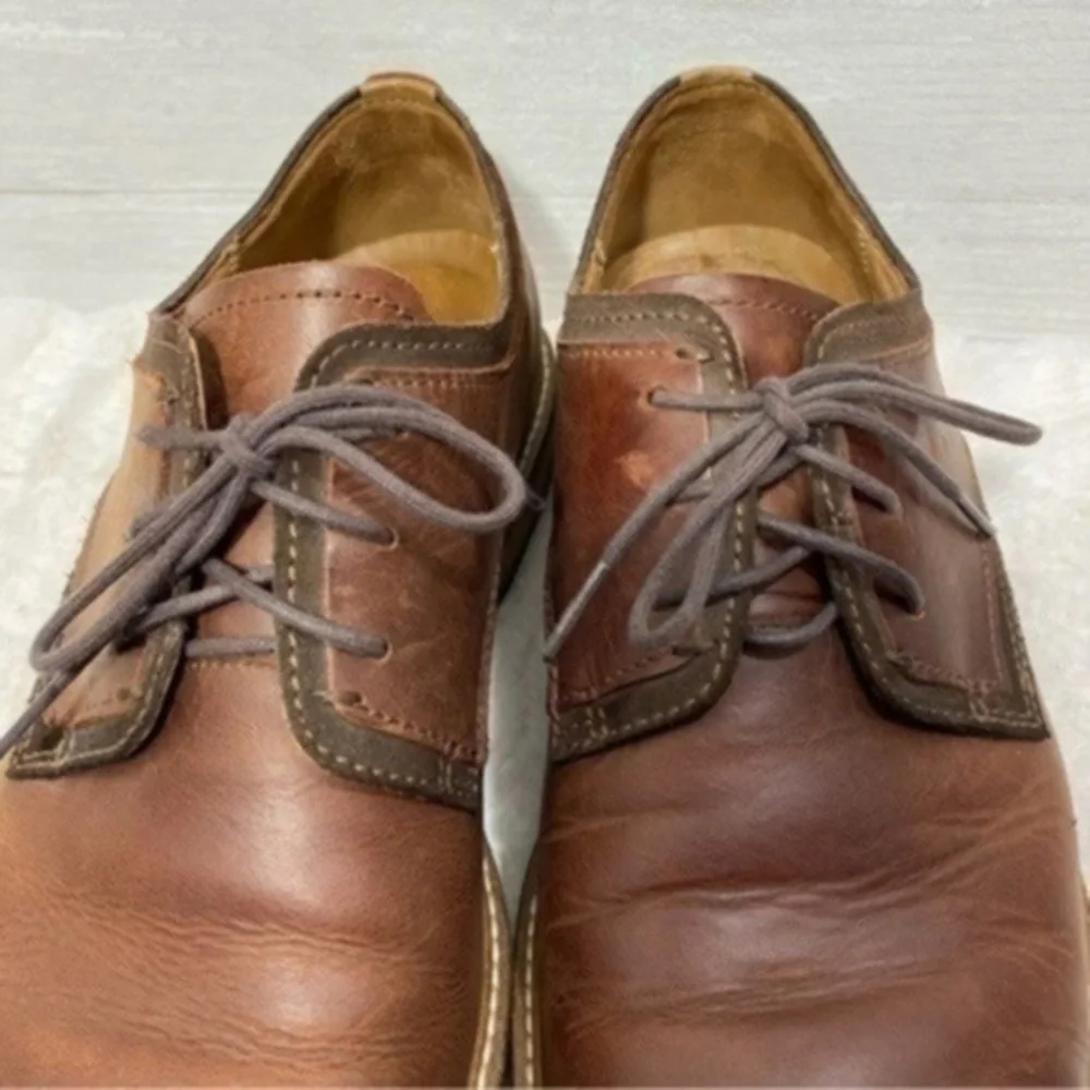 Ecco Mens Kenton Lace Up Casual Oxfords Size 44  Color Mink/Mocha